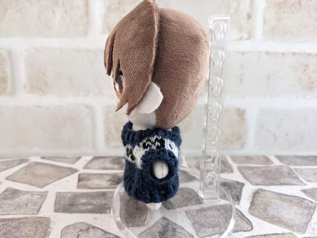 10-11cmぬい用 模様編みセーター