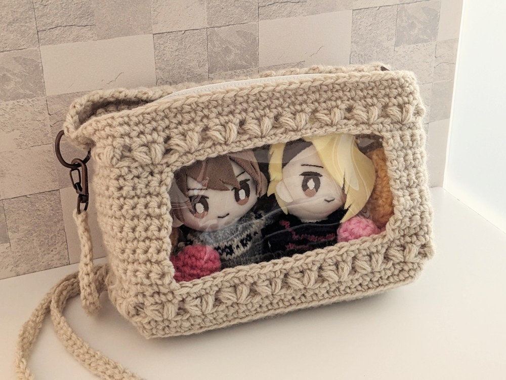 【編み図】100均商品とかぎ針で作る推し活バッグ