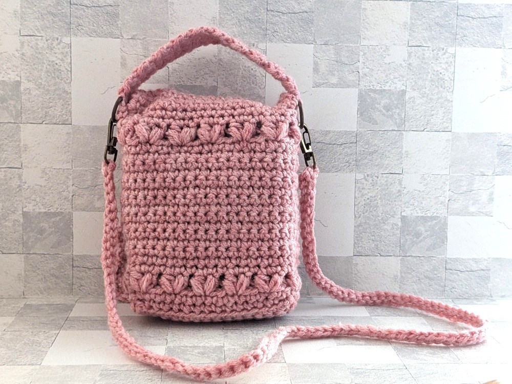 【編み図】100均商品とかぎ針で作る推し活バッグ