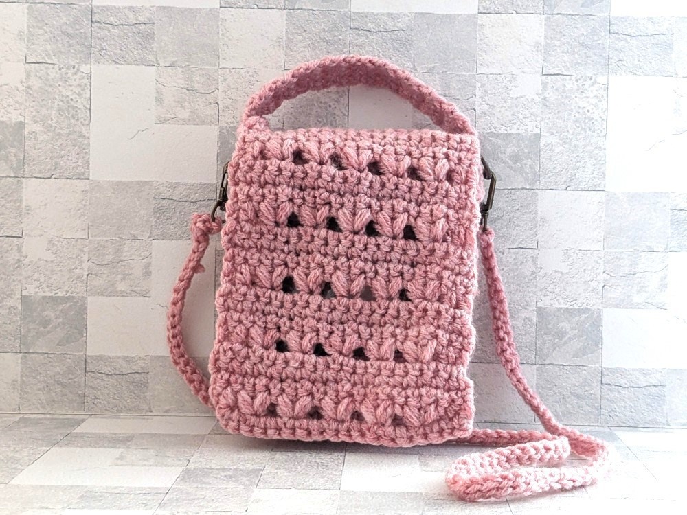 【編み図】100均商品とかぎ針で作る推し活バッグ