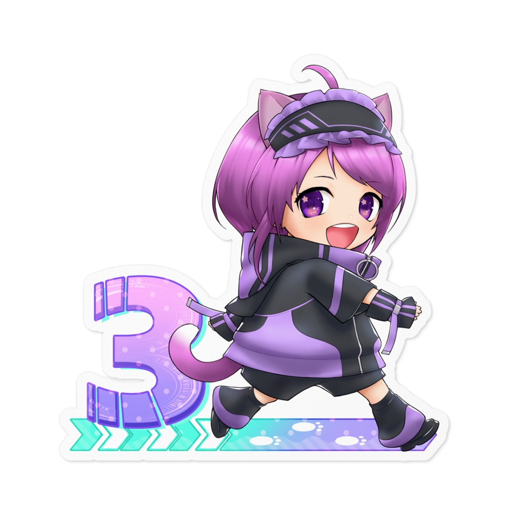 Junatch3周年記念ステッカー