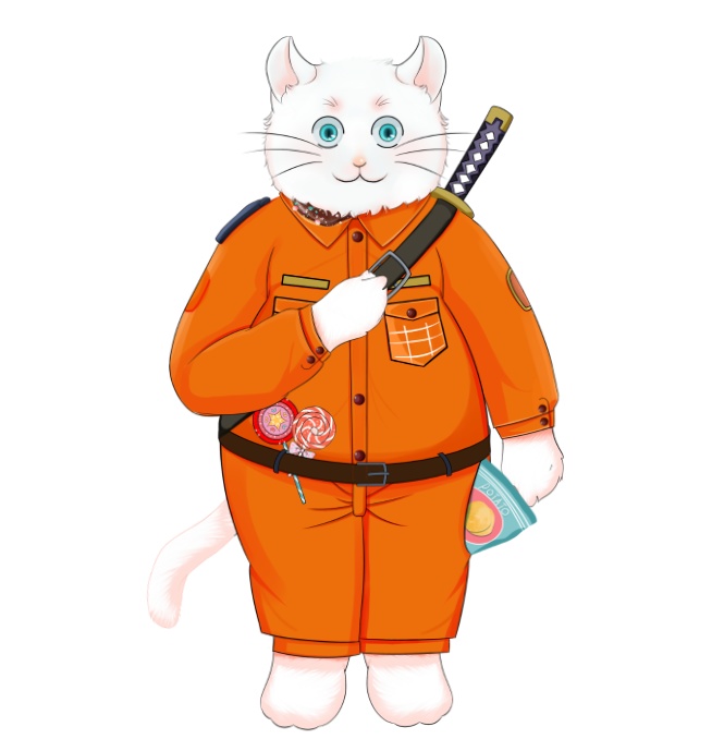  Public live2d orcish Fat cat model for vtuber , prprlive