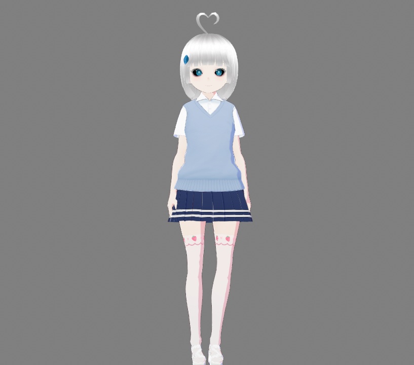 vrm 3D Model virtual live broadcast secondary animation file2