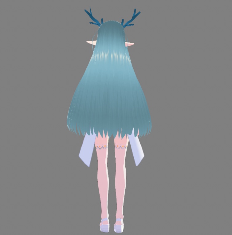 vrm 3D Model virtual live broadcast secondary animation file