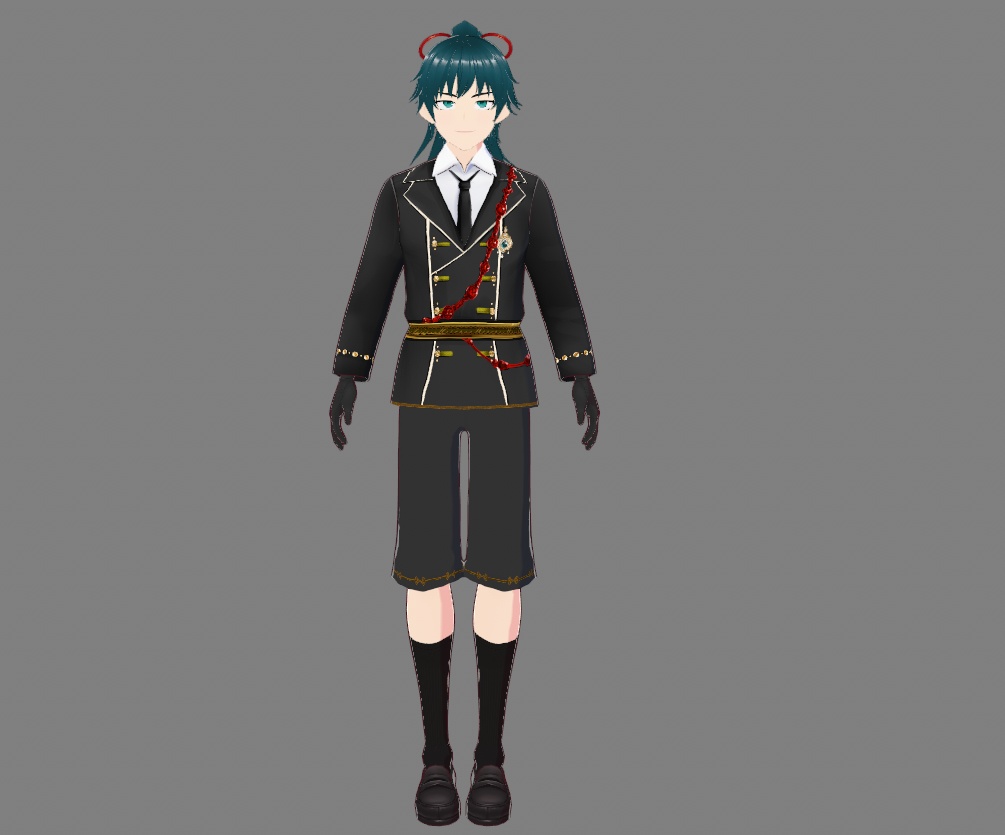 vrm 3 D男性モデルの仮想生放送 二次元 アニメーションファイル