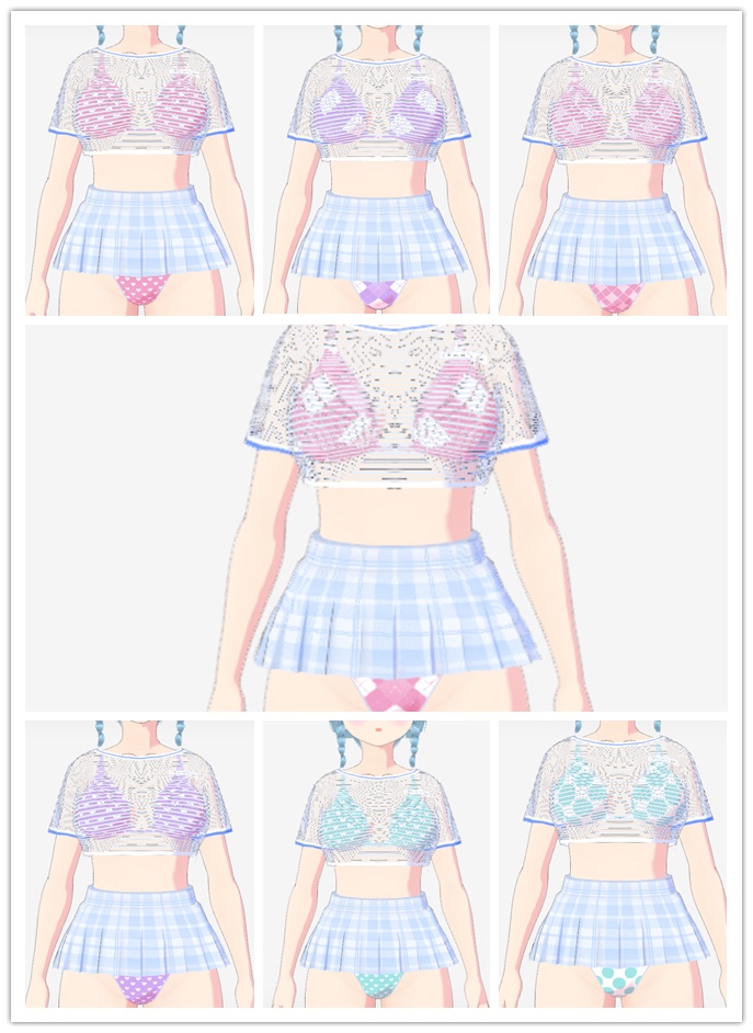 VRoid Swimsuit+vrm+ Swimsuit+MMD dance file VMD