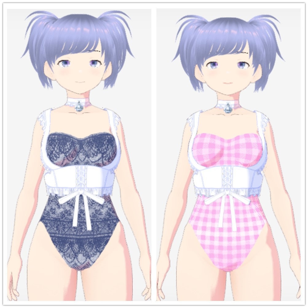 VRoid Swimsuit+vrm+ Swimsuit+MMD dance file VMD