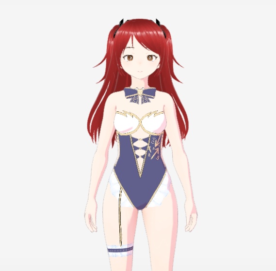 VRoid Swimsuit+vrm+MMD dance file VMD