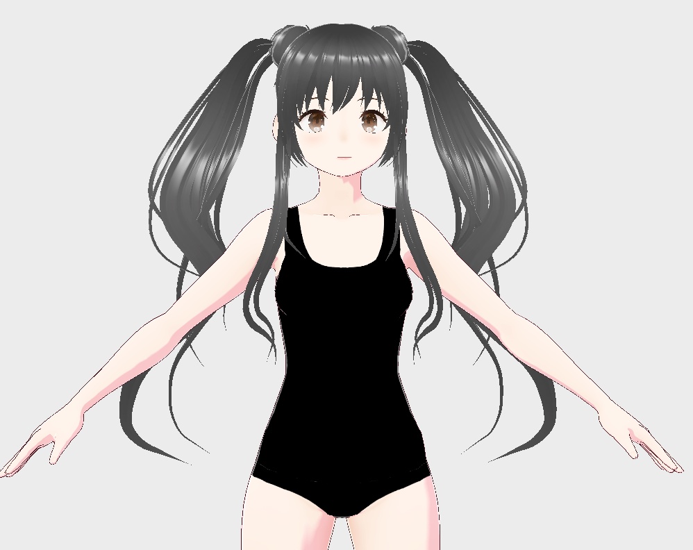 VRoid hairstyle 女性の髪