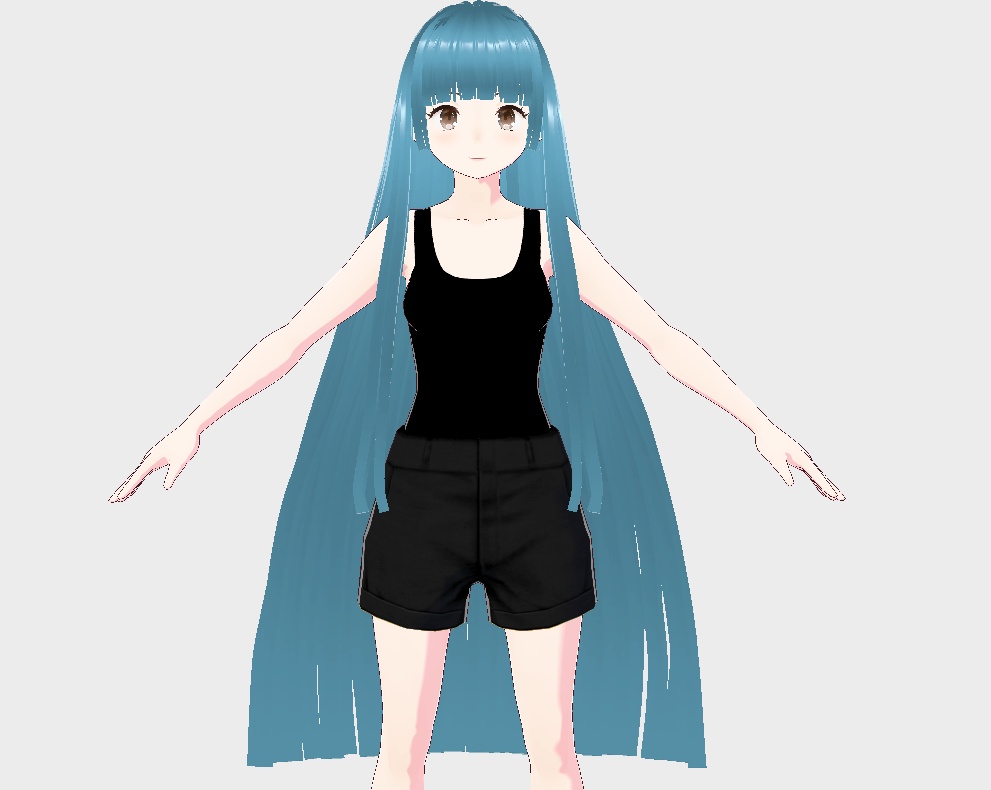 VRoid hairstyle 女性の髪
