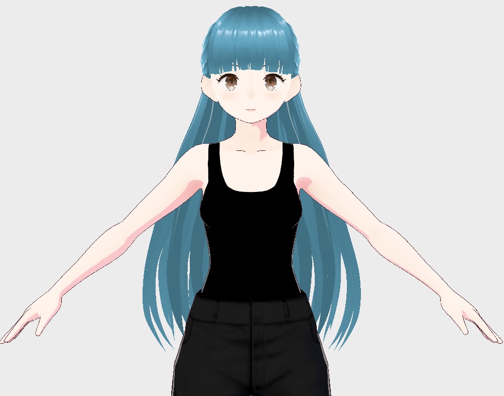 VRoid hairstyle 女性の髪