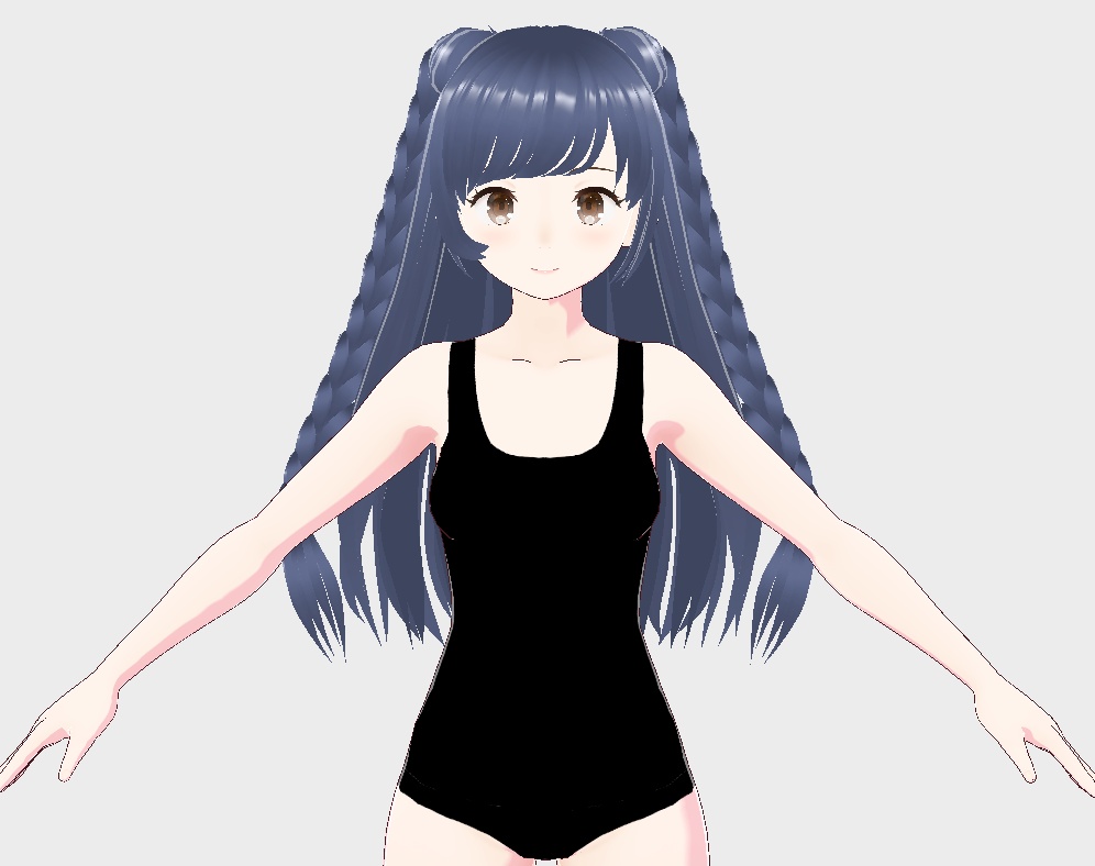 VRoid hairstyle 女性の髪