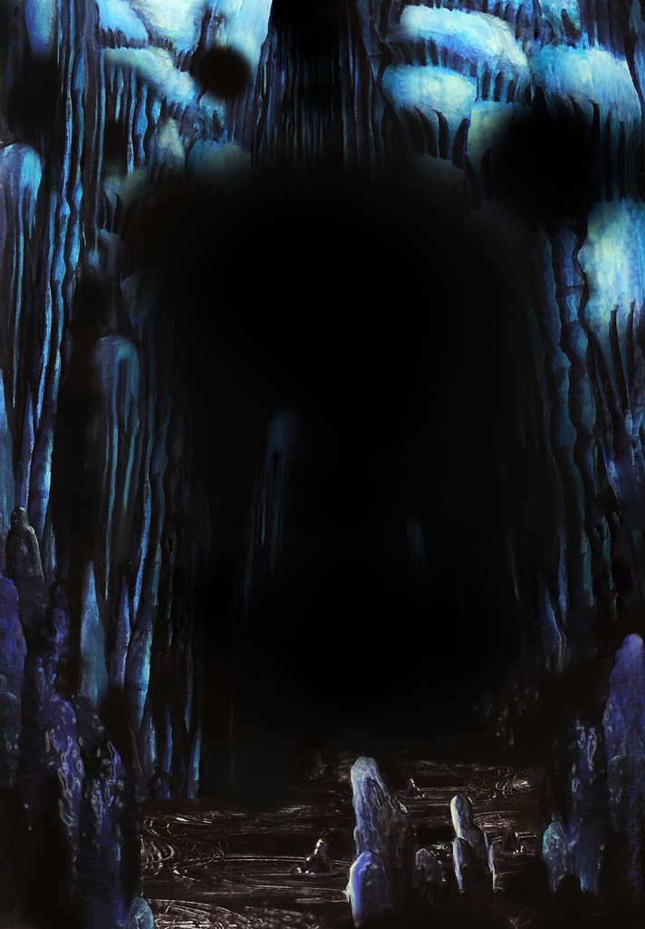 洞窟背景(サイズ容量大) Cave background (large size