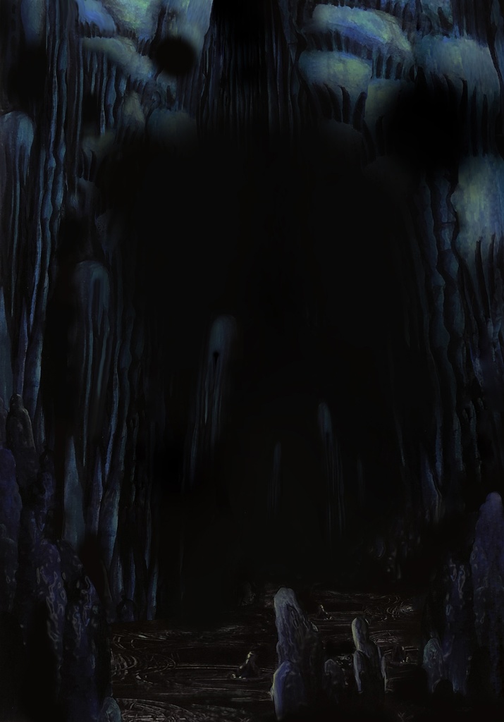洞窟背景(サイズ容量小) Cave background (size small)