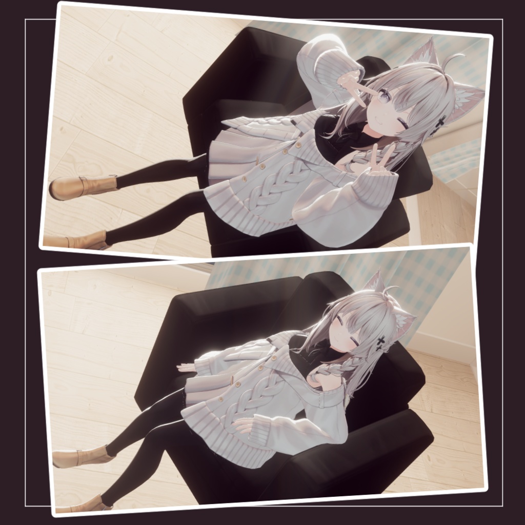 【VRC想定】しなのちゃんソファーギミック【MA対応】