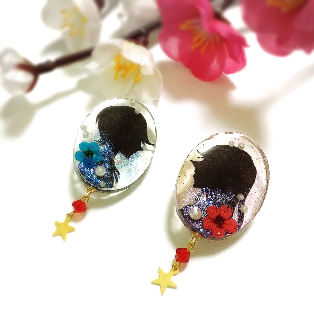 和泉守兼定・堀川国広イメージ切り絵ブローチ