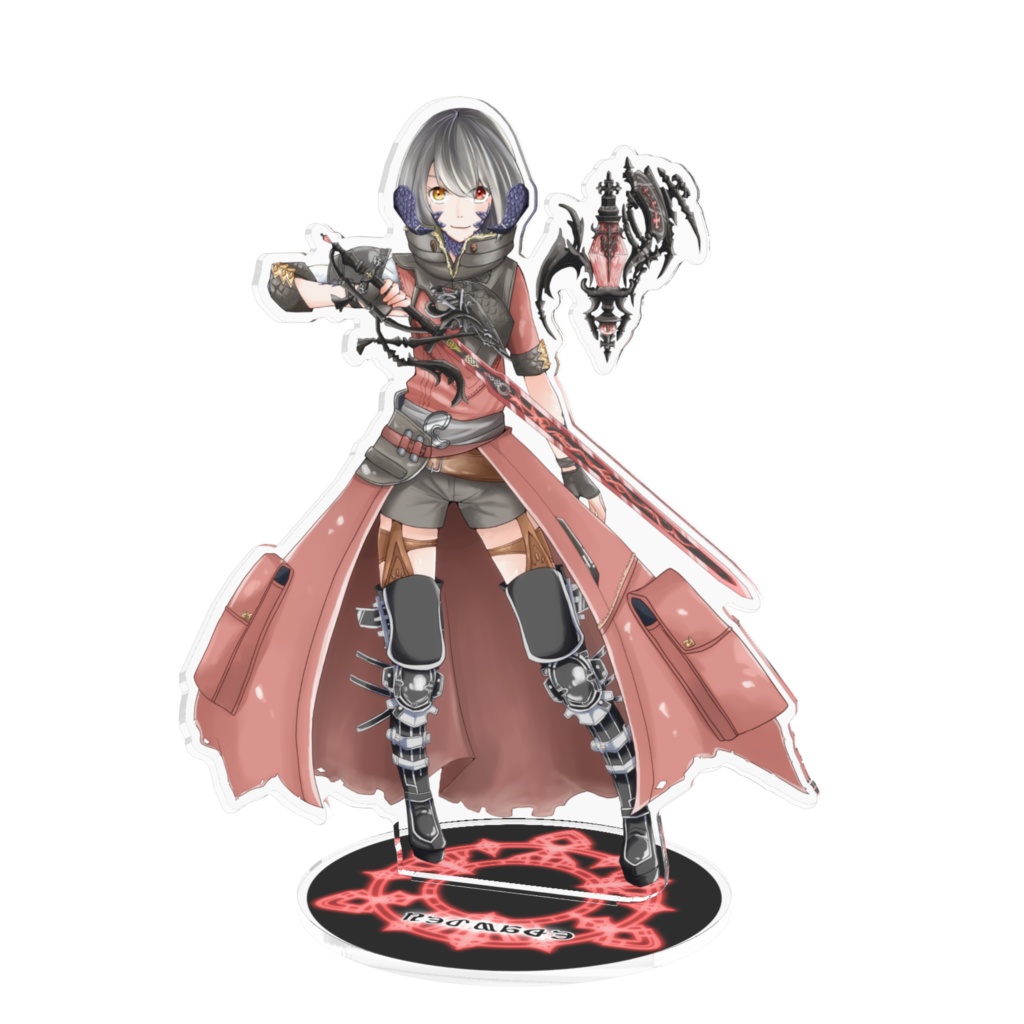 FF14光の戦士アクリルフィギュア　赤魔導士ver