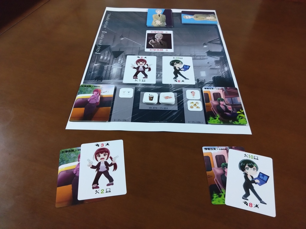 【PDF無料ダウンロード】-Double Action-『レディ&ジョーカー』用プレイマット(A3印刷推奨)