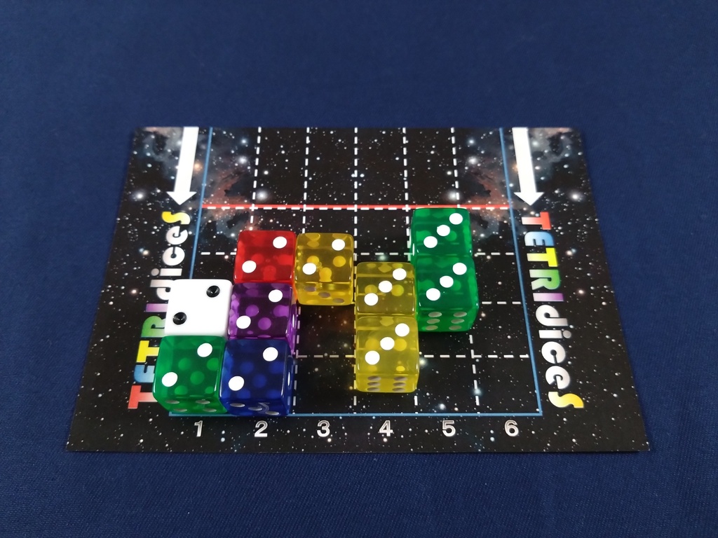 1〜6人協力パズル「TETRIdiceS(テトリダイス)」