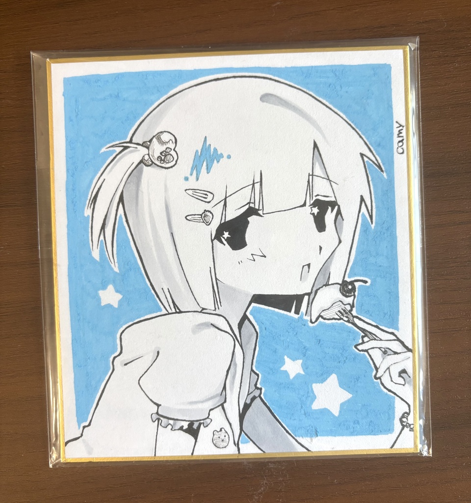 色紙【ボブ】/Artwork [Bob Hair]