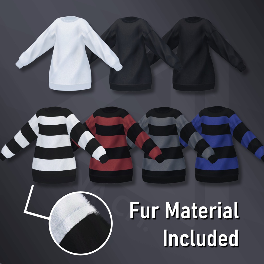 【6アバター対応】ニットコーデ|Knit Coordinate