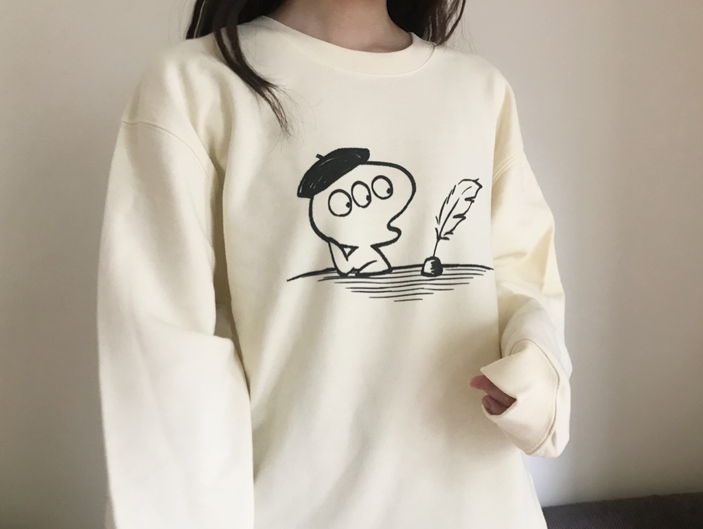 パレットくんスウェット ナチュラル