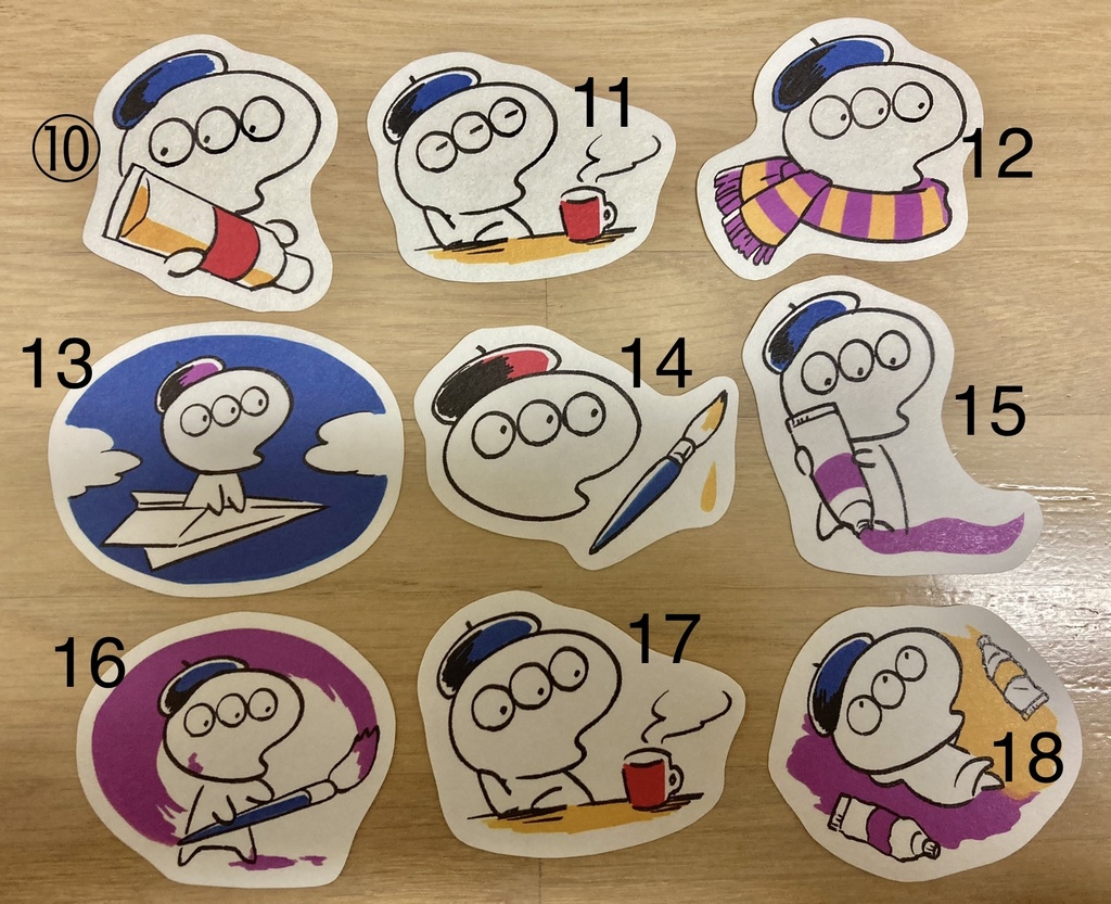 パレットくんシール22種