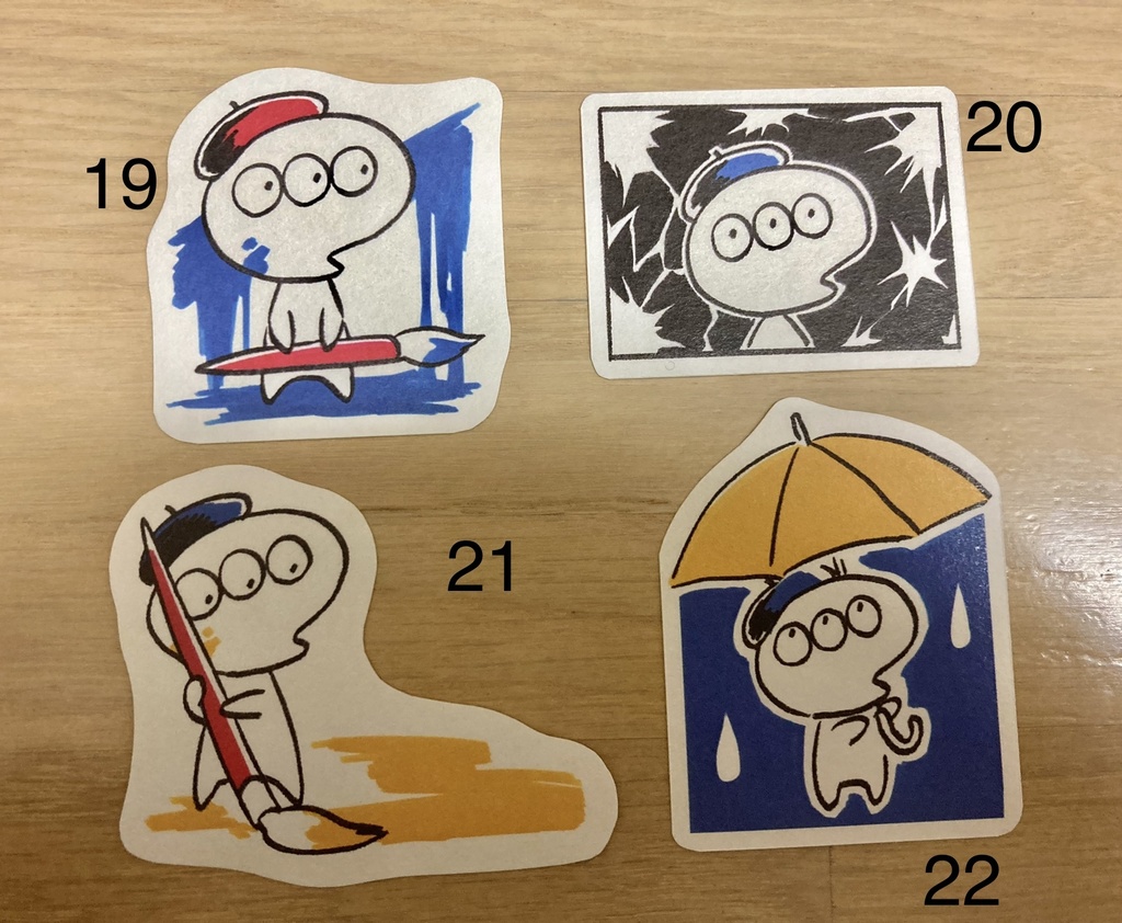 パレットくんシール22種