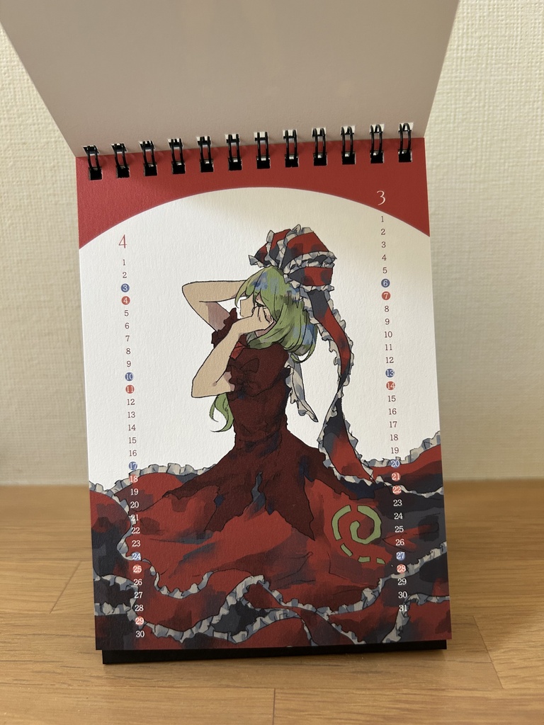2027年卓上カレンダー（東方）