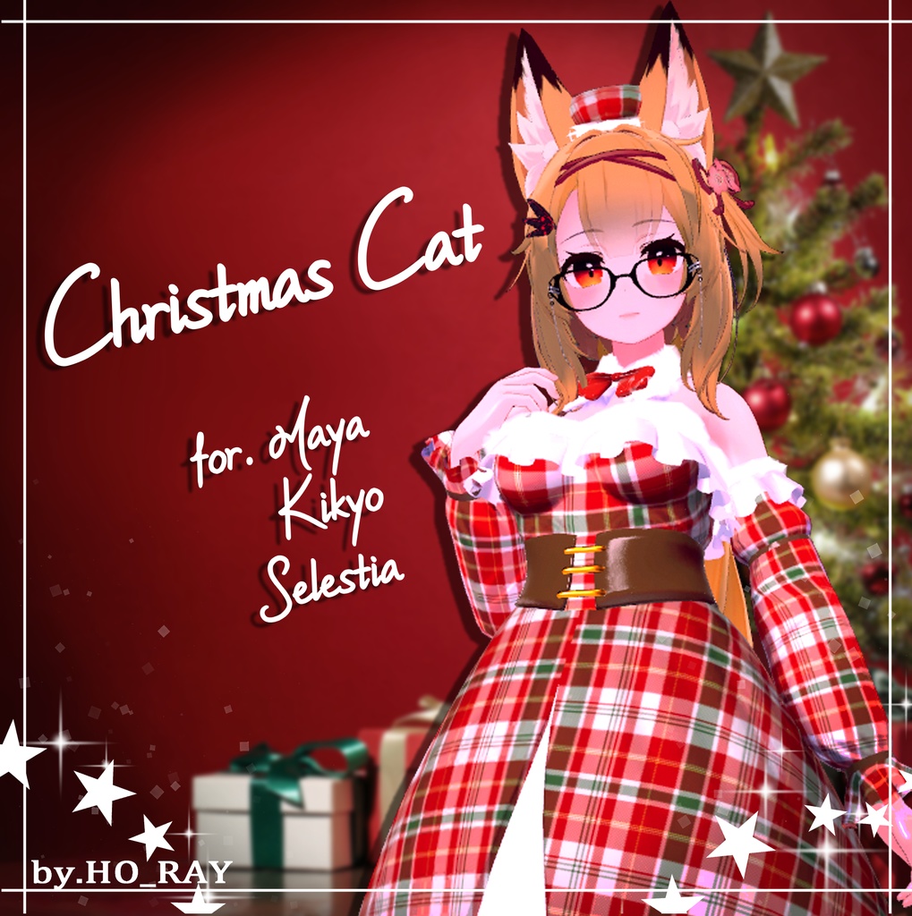 『4アバター対応』 クリスマス猫 / Chrismas Cat
