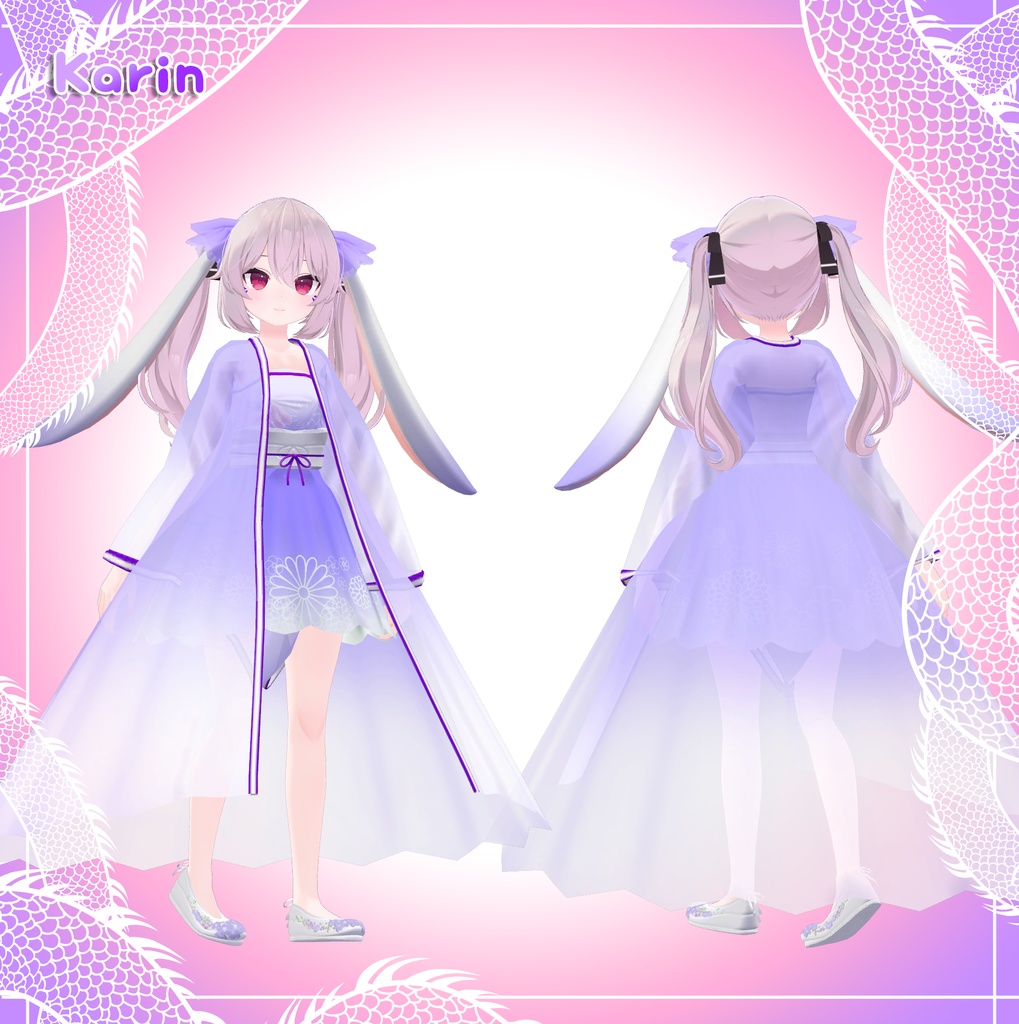 『5アバター対応』 うさぎ漢服 / Bunny Hanfu