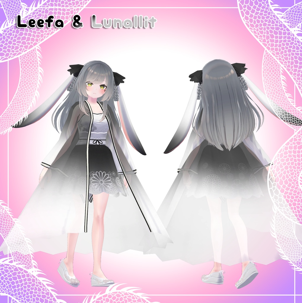 『5アバター対応』 うさぎ漢服 / Bunny Hanfu