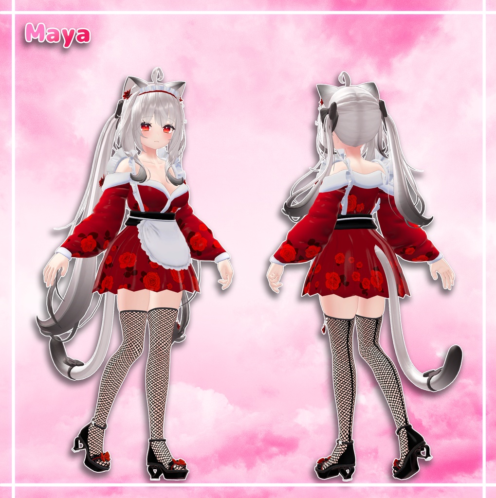 『4アバター対応』 浴衣メイド / Yukata Maid