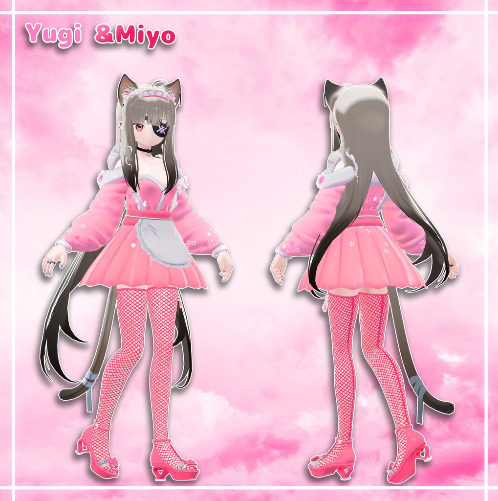 『4アバター対応』 浴衣メイド / Yukata Maid