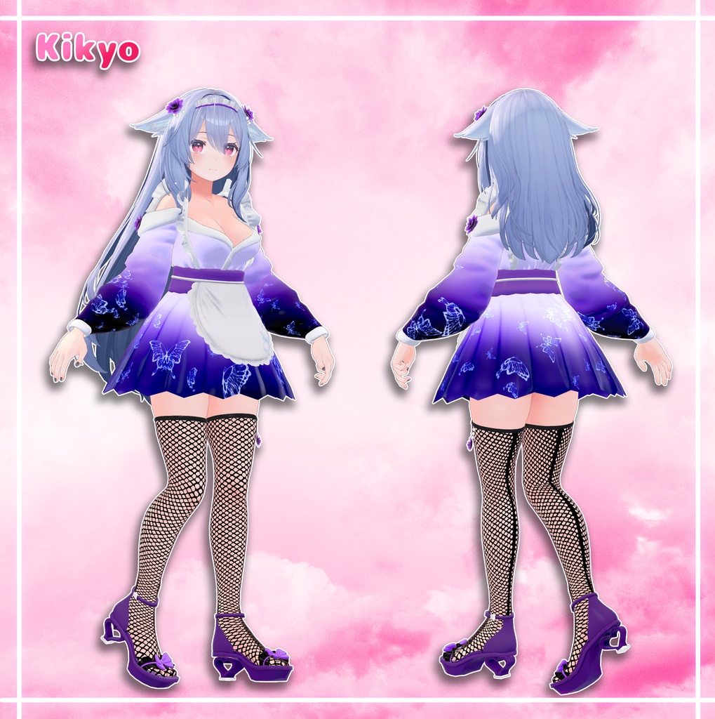 『4アバター対応』 浴衣メイド / Yukata Maid