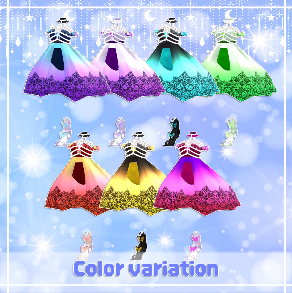 『4アバター対応』 Crystal wave / 水精なみ