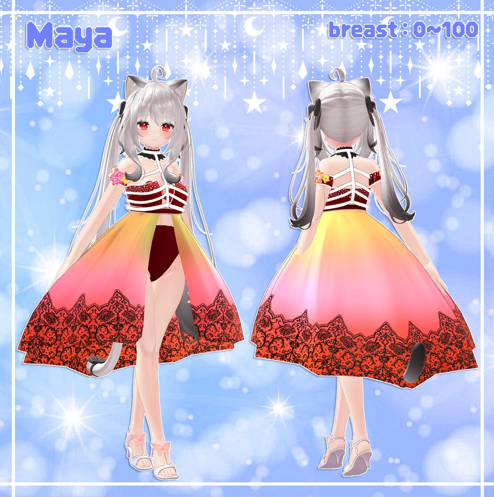 『4アバター対応』 Crystal wave / 水精なみ