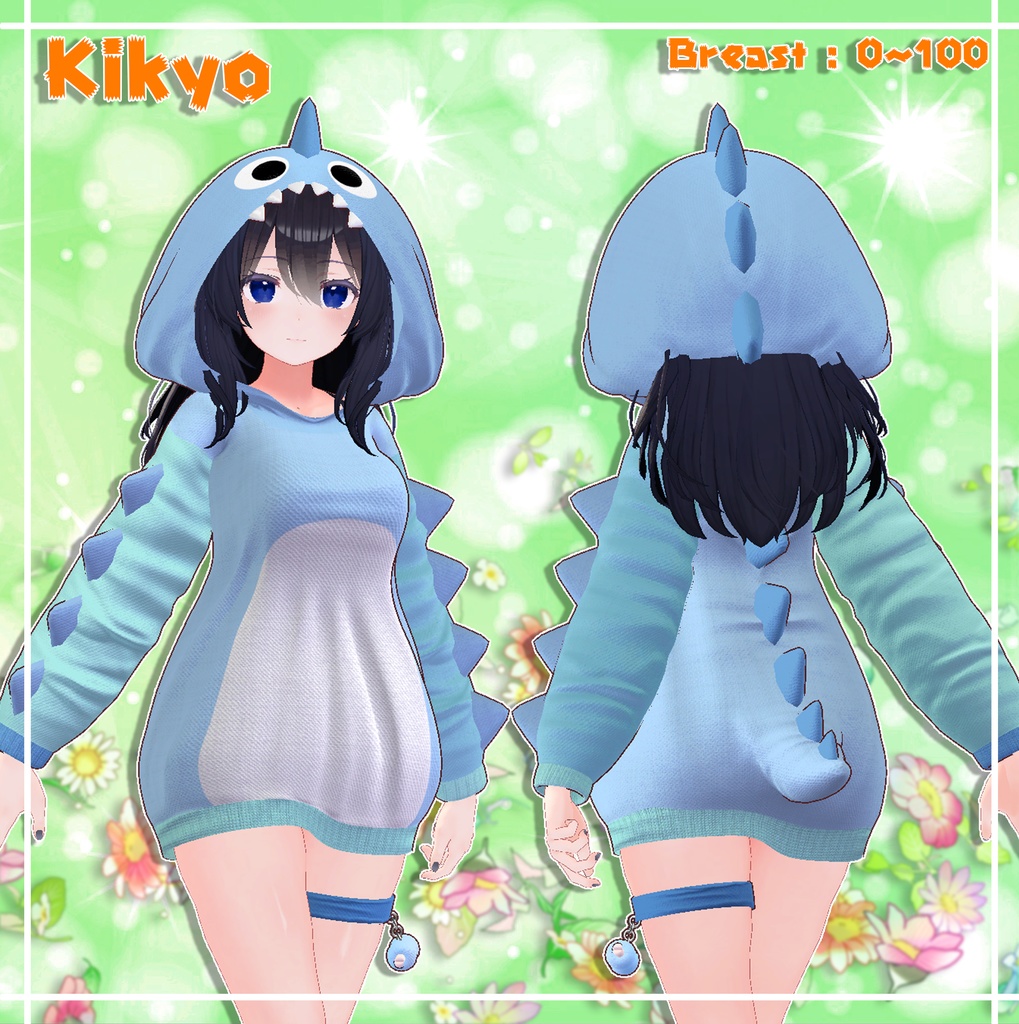 『9アバター対応』 Dinosaur hood / 恐竜フード