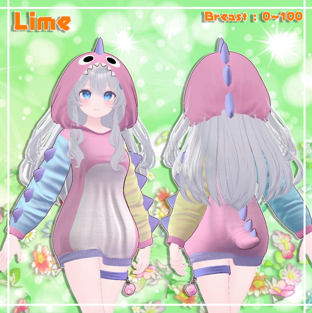 『9アバター対応』 Dinosaur hood / 恐竜フード