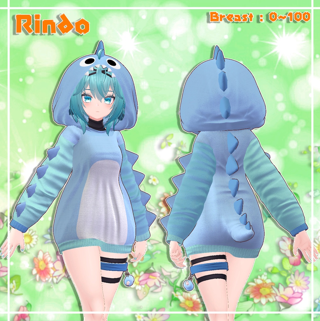 『9アバター対応』 Dinosaur hood / 恐竜フード