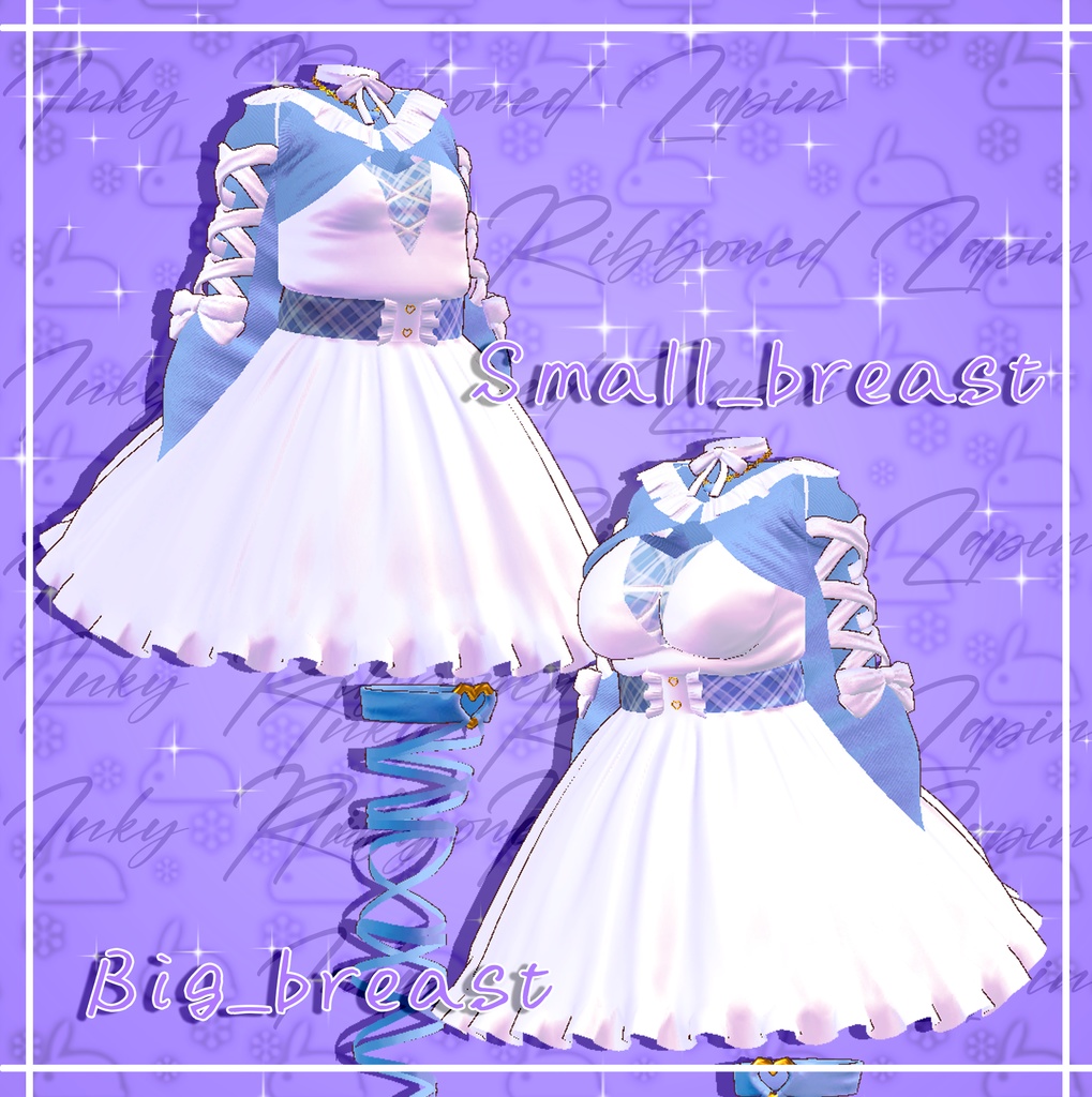 『6アバター対応』 Inky Ribboned Lapin / インキーリボンラパン