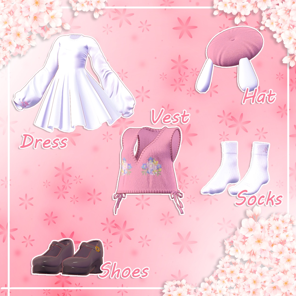 『6アバター対応』🐰Floral Bunny Bloom🌸