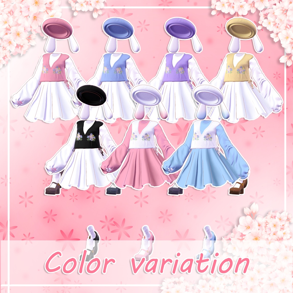 『6アバター対応』🐰Floral Bunny Bloom🌸