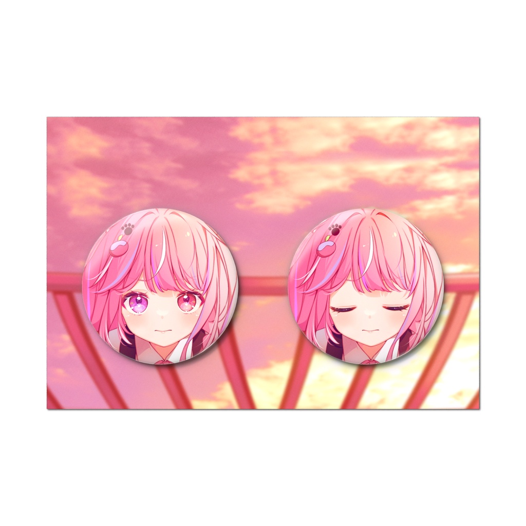 ぽむた缶バッチセット