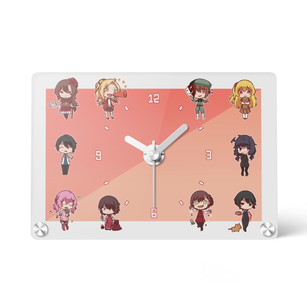 アクリル時計 ver.レッド
