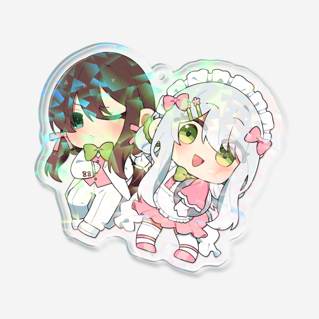 ホログラムアクリルキーホルダー ver.ピンク