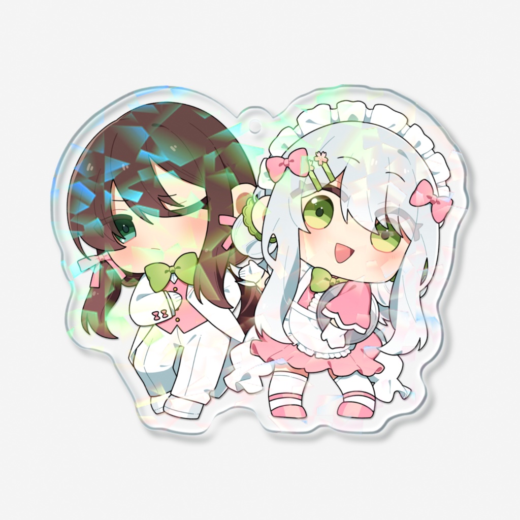 ホログラムアクリルキーホルダー ver.ピンク