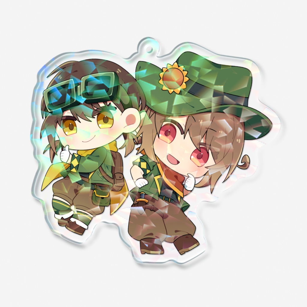 ホログラムアクリルキーホルダー ver.グリーン