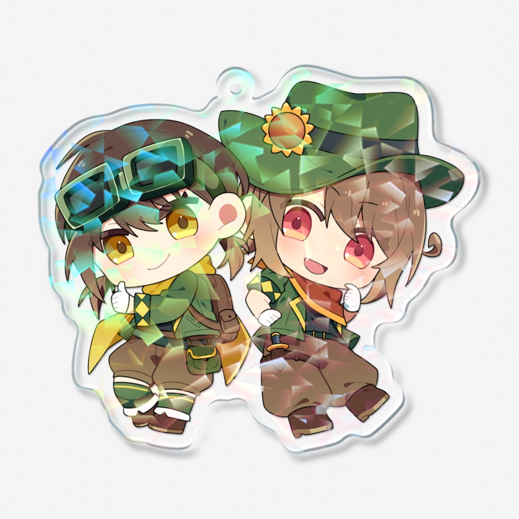 ホログラムアクリルキーホルダー ver.グリーン