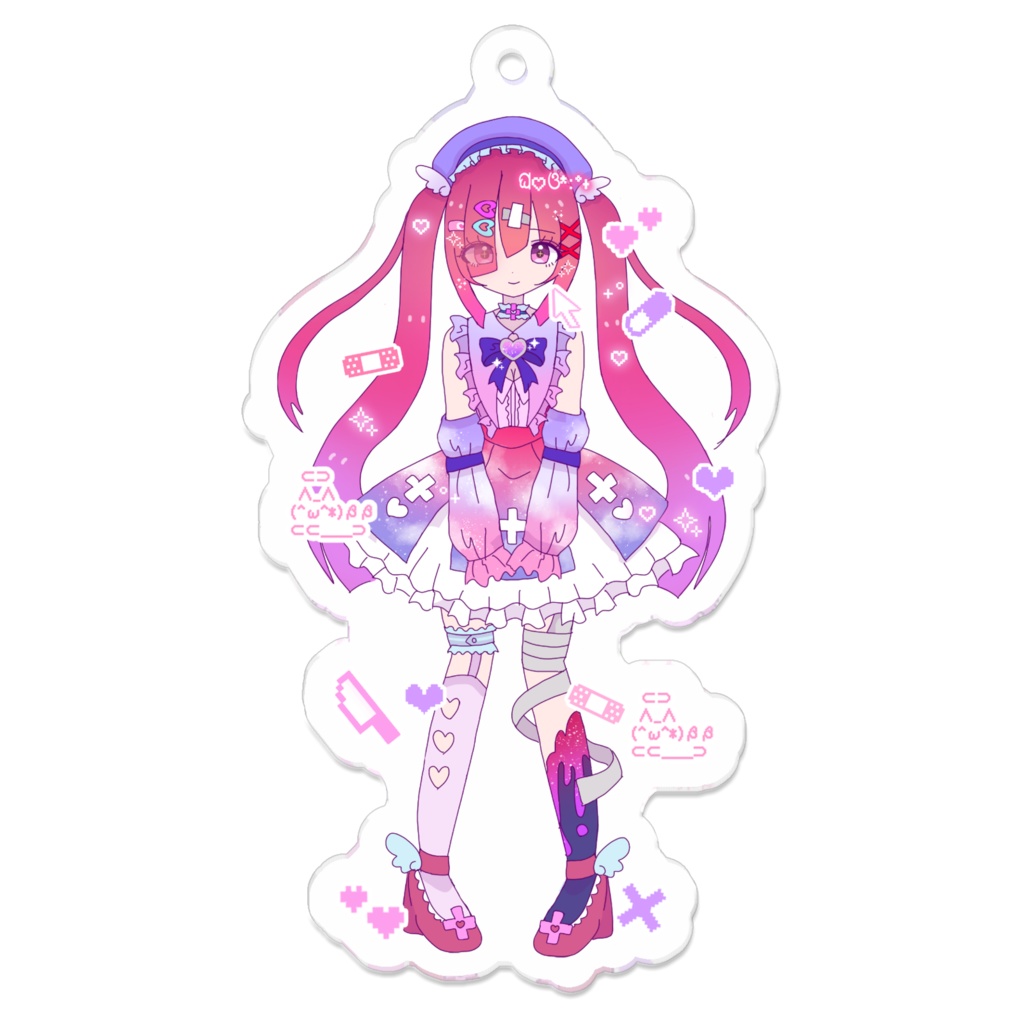 【1周年記念グッズ❤️🩹】きゅるきゅるローゼのアクリルキーホルダー🪽